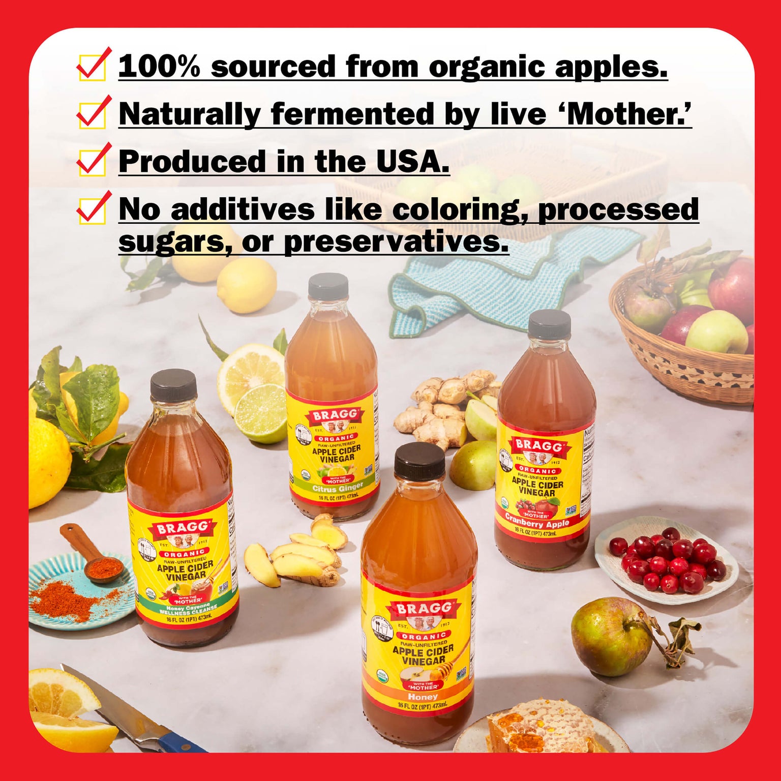 Apple Cider Vinegar Blend, Citrus Ginger
