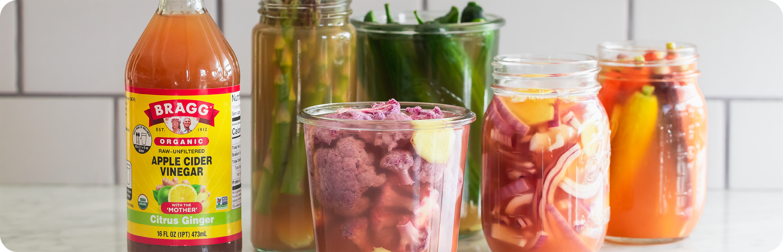 Citrus Ginger Pickled Vegetables