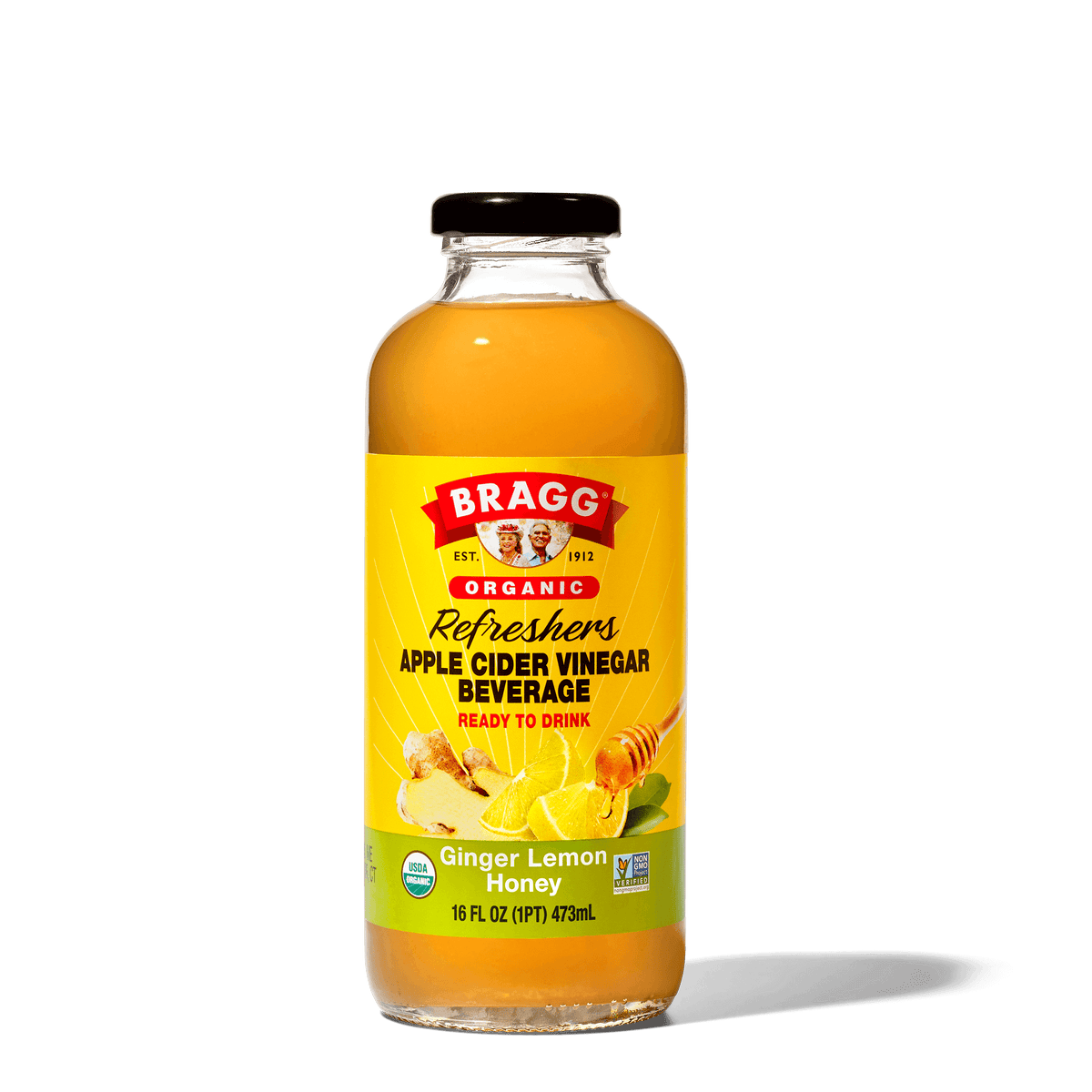 Apple Cider Vinegar Refresher, Ginger Lemon Honey, 2 Pack