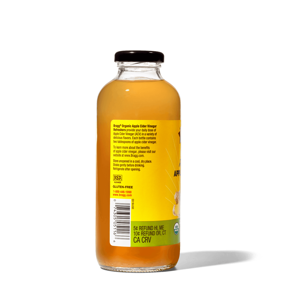 Apple Cider Vinegar Refresher, Ginger Lemon Honey, 2 Pack