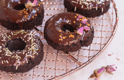 Chocolate Zucchini Donuts