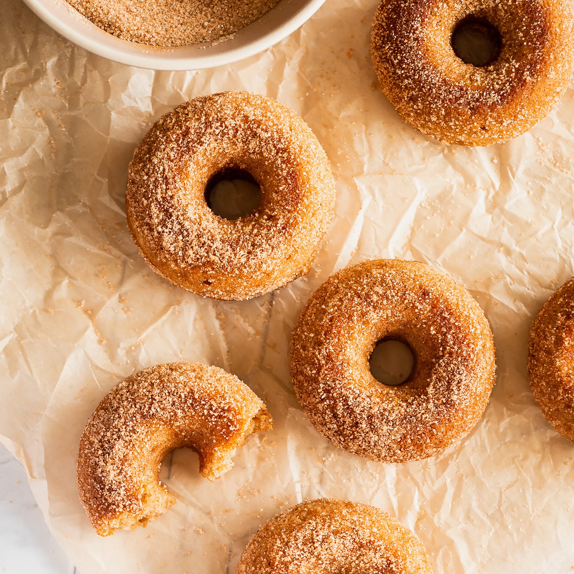 Donuts on a table