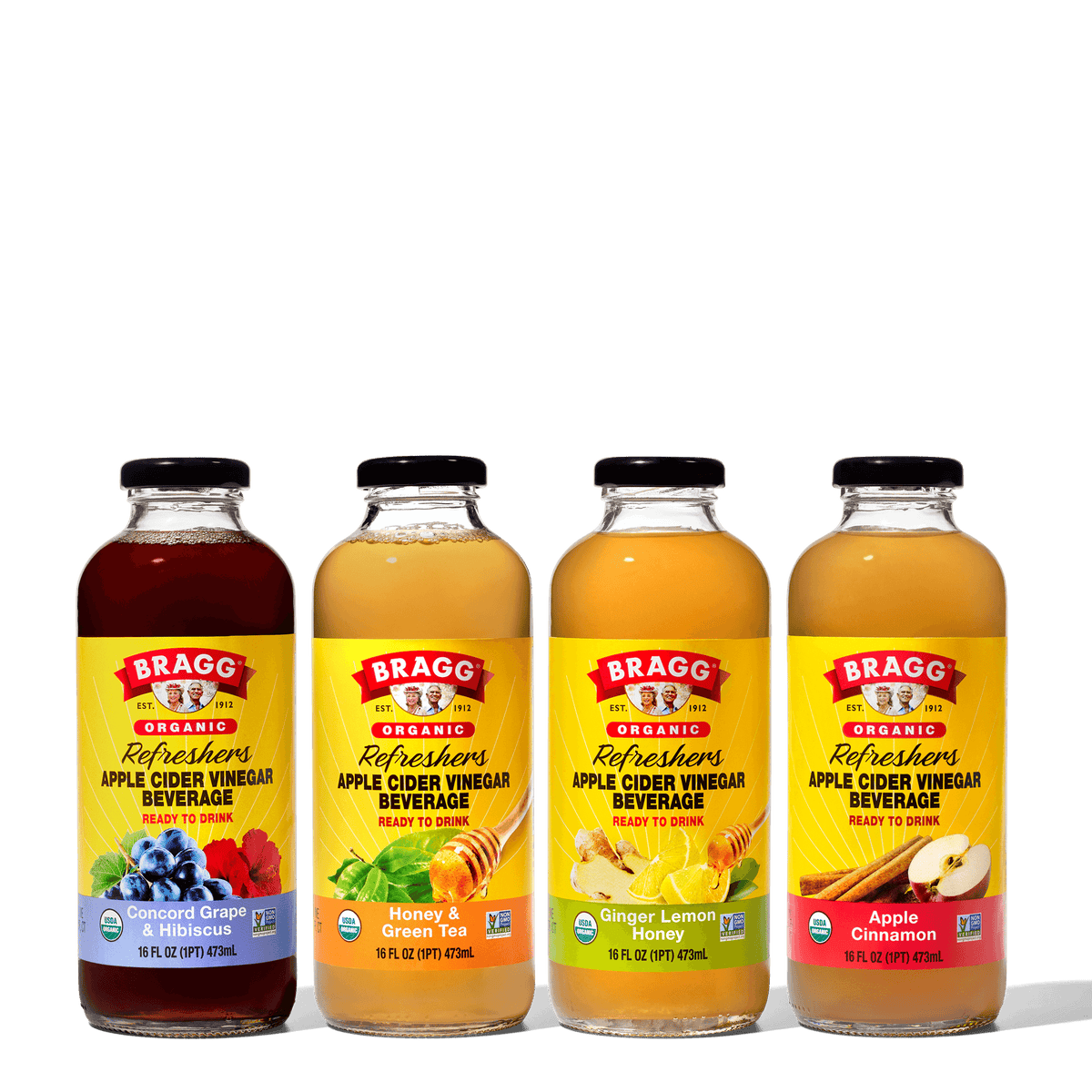 Apple Cider Vinegar Refresher, Ginger Lemon Honey, 2 Pack