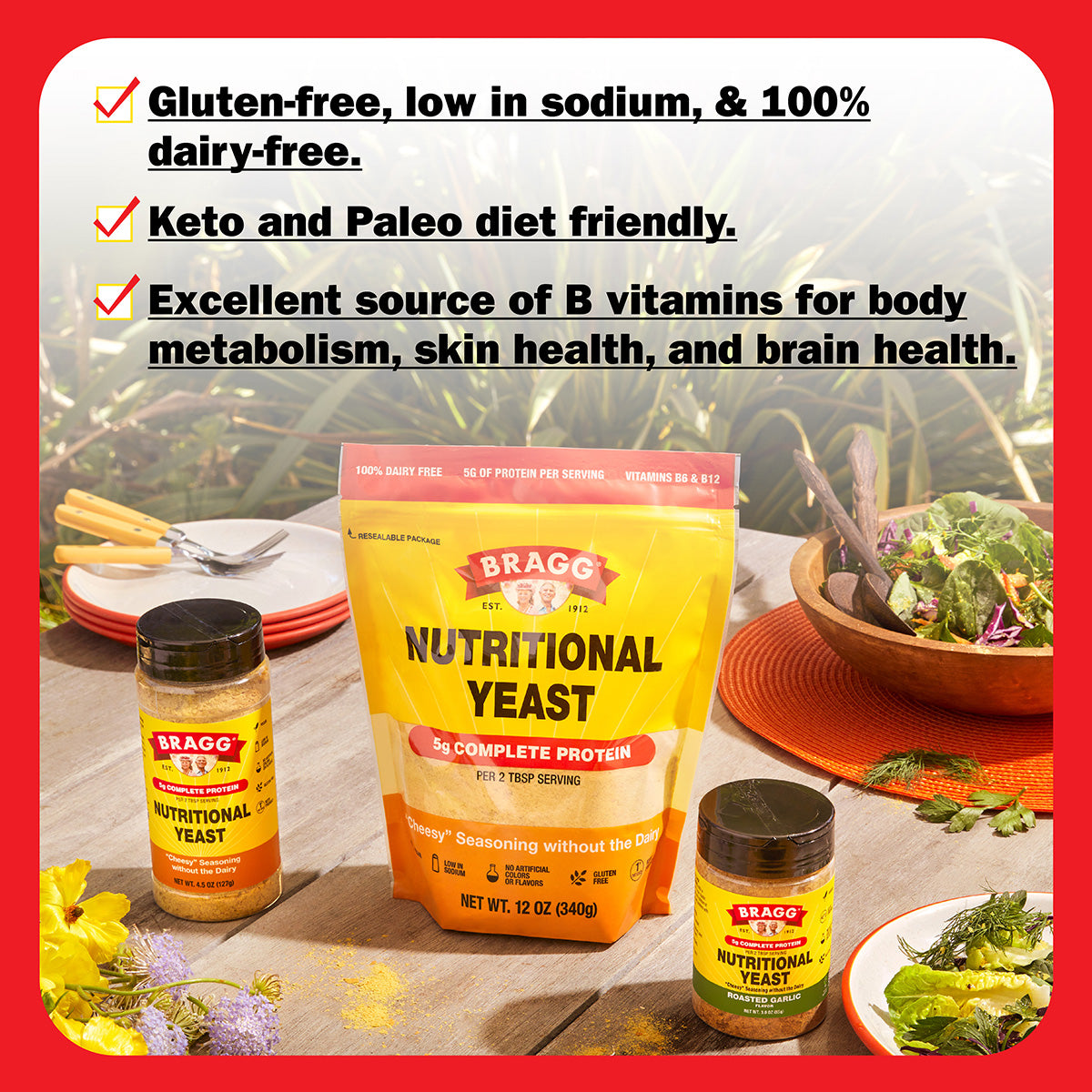 Nutritional Yeast Flakes – Vegan Superfood Nutrition | Bragg