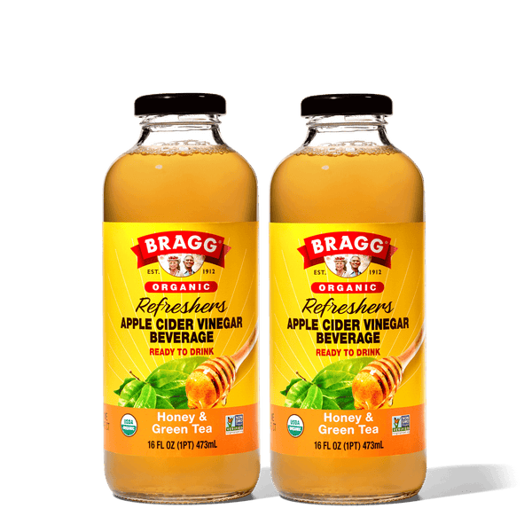Apple Cider Vinegar Refresher, Honey Green Tea, 2 Pack