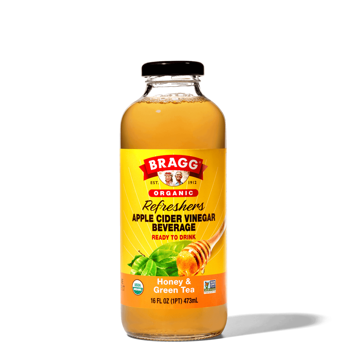 Apple Cider Vinegar Refresher, Honey Green Tea, 2 Pack