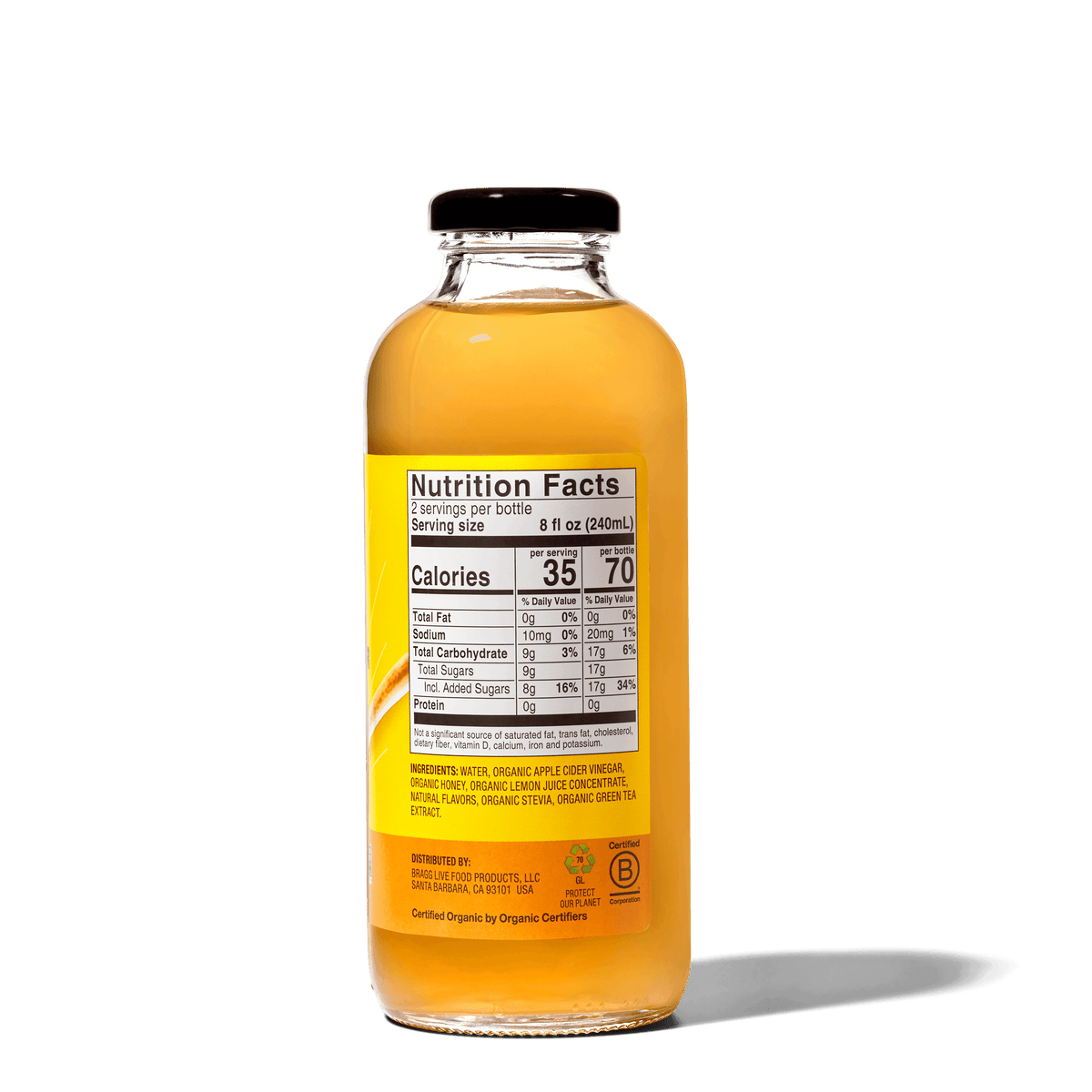 Apple Cider Vinegar Refresher, Honey Green Tea, 2 Pack