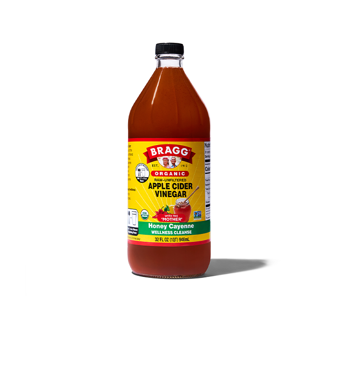 Bragg Apple Cider Vinegar Organic Honey Cayenne 32 Fl Oz
